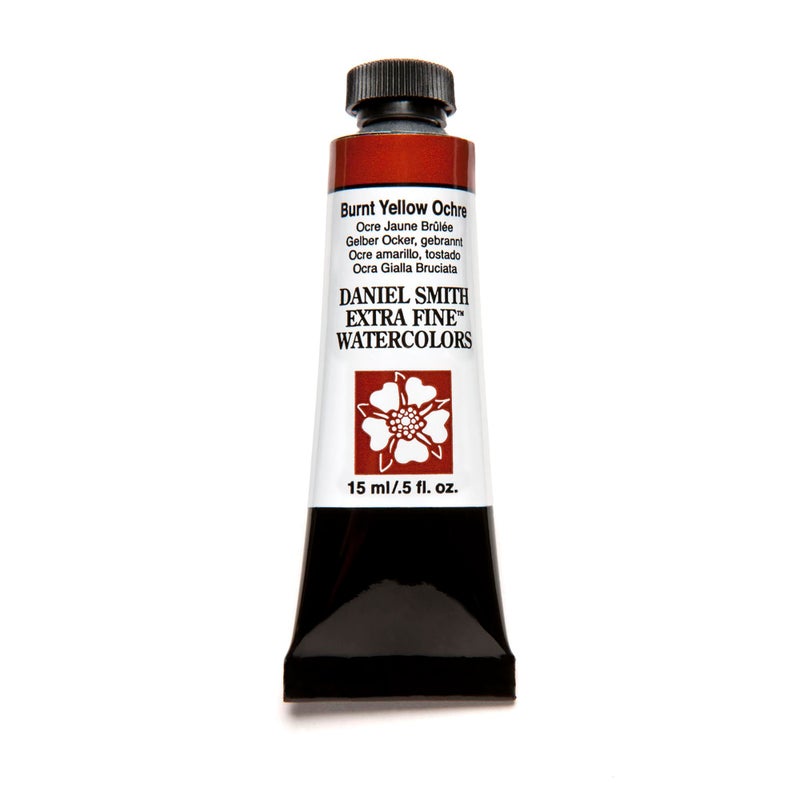 DANIEL SMITH Extra Fine Watercolor 15ml Paint Tube, Burnt Yellow Ochre - Image 1